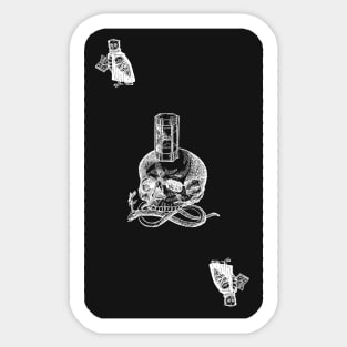 Memento Mori Poker [inverted] Sticker